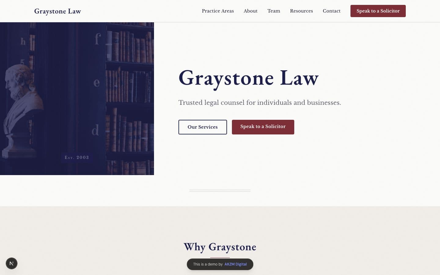 Graystone Law demo